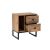 Hanah Home Éjjeliszekrény Atlantic Pine Black Glimmer - Atlantic Pine, Fekete 169182909