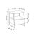 Hanah Home Éjjeliszekrény Carrara Marble Pal - Carrara Marble 169184306