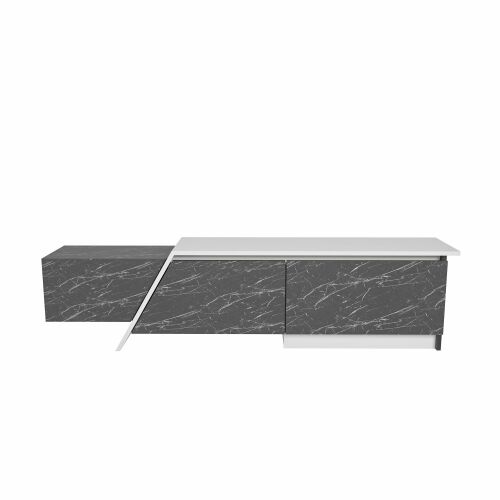 Hanah Home TV állvány, fehér - Bendire Zonas - fehér, Bendire 169184461 - TV és médiatároló bútor