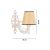 Opviq fali lámpa Natural White Gloria Coral - Natúr, Fehér 169184618