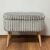 Atelier Del Sofa Pouffe Grey Mini Oslo Linen - Grey 169185473