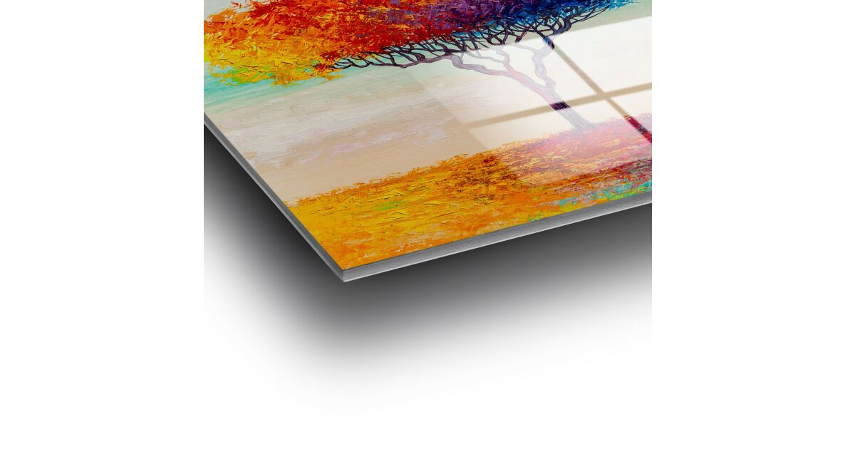 Wallity Decorative Tempered Glass Painting Multicolor UV-769 70 x 100 169188653