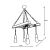 Opviq Chandelier Walnut Merdiven Halat 3 169194622