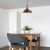 Opviq Chandelier Copper Dodo - 2391 használatban, modern étkezőben, fa asztal felett