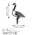 Aberto Design Dekoratív kerti tárgy Black Goose 03 169199195