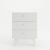 Hanah Home Nightstand White Luke - LK2-W 169200605