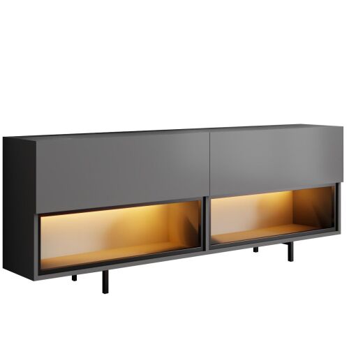 Hanah Home TV Stand Anthracite Ekol Down - Anthracite 169202016 - Hanah Home