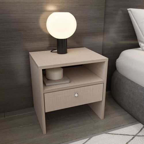 Hanah Home Nightstand Beige Nova - Beige 169203027 - Éjjeliszekrény