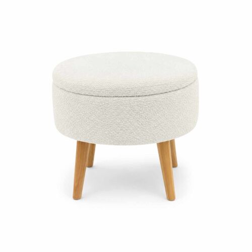 Atelier Del Sofa Puff Fehér Berlin Wellsoft - Fehér 169207447 - Lábtartó és puff