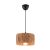 Opviq Chandelier Natural Viola, elegáns fém és raffia függőlámpa, természetes színű, egyszerű fehér háttéren