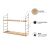 Hanah Home Wall Shelf Oak Armoni 2'li - Oak 169207703