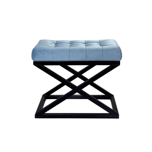 Atelier Del Sofa Puff Fekete Türkiz Capraz - Fekete, Türkiz 169211724 - Lábtartó és puff