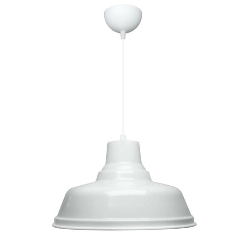 Opviq Chandelier White AYD-3709, egy fehér fém függőlámpa E27 foglalattal, egyszerű fehér háttér előtt - Opviq