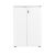 Hanah Home Könyvespolc Diamond White Rkt-332-Dd-1 irodai tárolószekrény két zárt ajtóval, fehér háttéren izolálva