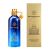 Montale Rendez-vous à Milan 20 ml mini parfüm üveg és hozzá illő arany csomagoló doboz, mindkettő milánói székesegyház illusztrációval, fehér háttéren