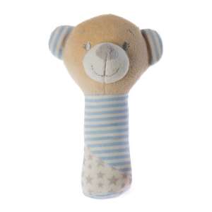 Kék és bézs színű plüss macis csörgő, Gamberritos csörgõ plüss maci kék 10586 - Csörgő