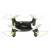 Syma X20P mini drone with camera, black and green, side view