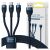 USB кабел 3в1 от серията Baseus Flash USB-C + Micro USB + Lightning 100W 1,2 м (CASS030003) #син 45092972