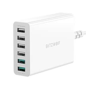 6x încărcător USB Blitzwolf BW-S15, QC 3.0, 60W (alb) 45587947 Încărcător de telefoane