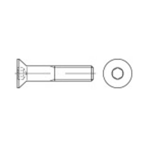 TOOLCRAFT 149026 Süllyesztett csavarok M5 55 mm Belső hatlapú Acél Galvanikusan cinkezett 200 db