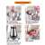 Electric meat grinder, food chopper, how to use, install blade, add ingredients, install main body, complete