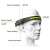 Black rechargeable COB and XPE LED headlamp with hand sensor and power display