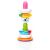 SmartMax My First Stacking Rings mágneses építőjáték, teljesen felpakolva rózsaszín tetejével és színes gyűrűkkel, egyenes nézet fehér háttéren