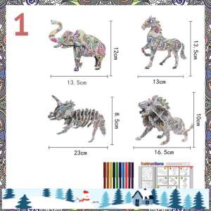 Színezhető 3D puzzle elefánt 91215201 
