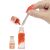 Yummiland Lipgloss Doll Piper Peach DIY szájfény készítés pálcikával és narancssárga esszencia flakonnal