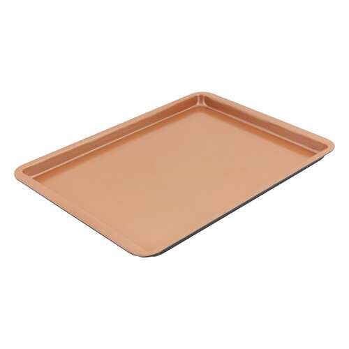 Lamart COPPER sütőlap, 42x29x1.8cm, tapadásmentes, réz színű