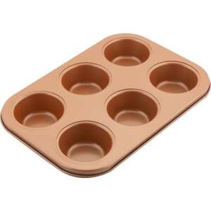 Lamart LT3091 6-cup copper muffin baking pan - Baking Mold