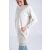 Közelkép a Moniel Basic Light Beige hosszú szoptatós pulóver zsebrészletéről modellen