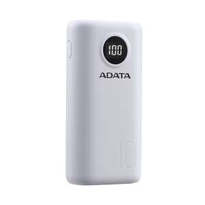 ADATA P20000QCD Бяла 20000mAh Power Bank - Външна батерия и Powerbank
