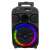 Trevi XF460 BT portable Bluetooth speaker with LED lights, front view