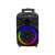 Trevi XF460 BT portable Bluetooth speaker with LED lights, black
