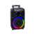 Trevi XF460 BT portable Bluetooth speaker with LED lights, black