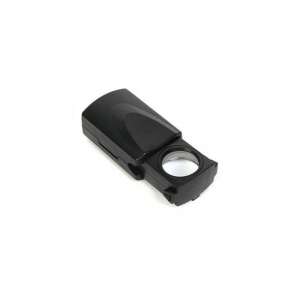 Fekete zsebnagyító LED világítással, 30-szoros nagyítás, 21 mm-es lencseátmérő - Irodai kiegészítő