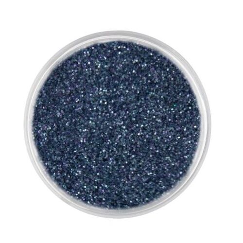 Claresa QUARTZ 7 világoskék pollen körömdíszítő glitter, felülnézetből csillogó kék körömpor átlátszó tégelyben - Körömdíszítő csillámpor