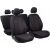 Comfort B velúr univerzális autó üléshuzat készlet Opel Corsa Astra modellekhez, narancssárga varrással
