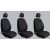 Comfort B velúr univerzális autó üléshuzat Opel Corsa Astra modellekhez kék, piros és fehér varrás opciókkal