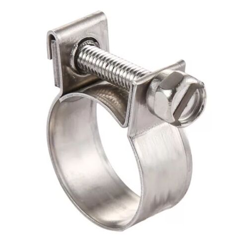 Bilincs mini 13-as (12-14) INOX rozsdamentes acél tömlőbilincs kis átmérőjű üzemanyag tömlőkhöz - Tömlőbilincs