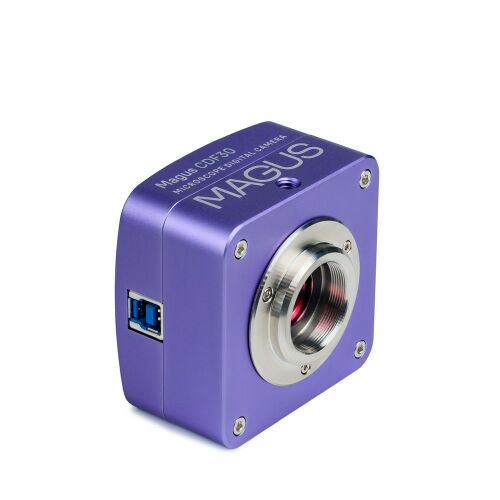 MAGUS CDF30 digitális mikroszkóp kamera USB 3.0 porttal, ferde nézet, lila ház, tudományos és oktatási célokra - Mikroszkóp kiegészítő