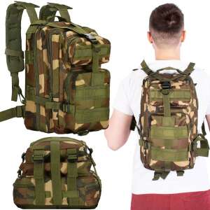 Vojenský batoh na turistiku, nepremokavý, ultra ľahký, 4 priehradky, camo farba