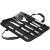 Springos 5-piece stainless steel barbecue set in a carrying case