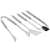 Springos 5-piece stainless steel barbecue set tools
