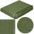Green waterproof tarp, 4x4 meters, UV protection, 120g/m², with water droplets and folded tarp