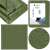 Green waterproof tarp, 4x4 meters, UV protection, 120g/m², with water droplets and folded tarp