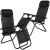 Springos kerti Napozószék fejtámlával, állítható, zéró gravitációs - Fekete 118519557