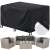Springos Furniture Cover, black, 242x162x100 cm, waterproof, protecting garden furniture set