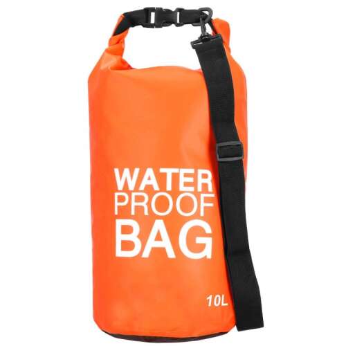 Springos Vízálló táska, narancssárga, 10l-es vízhatlan zsák